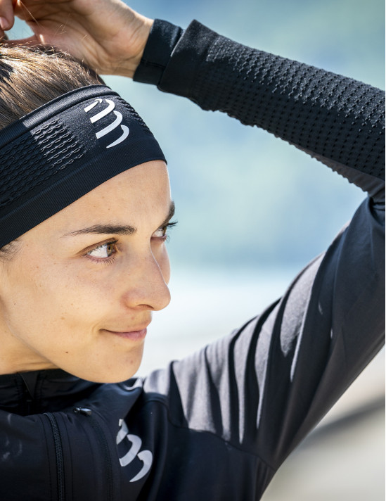 bandeau cheveux course à pied  Headband On/Off by Compressport