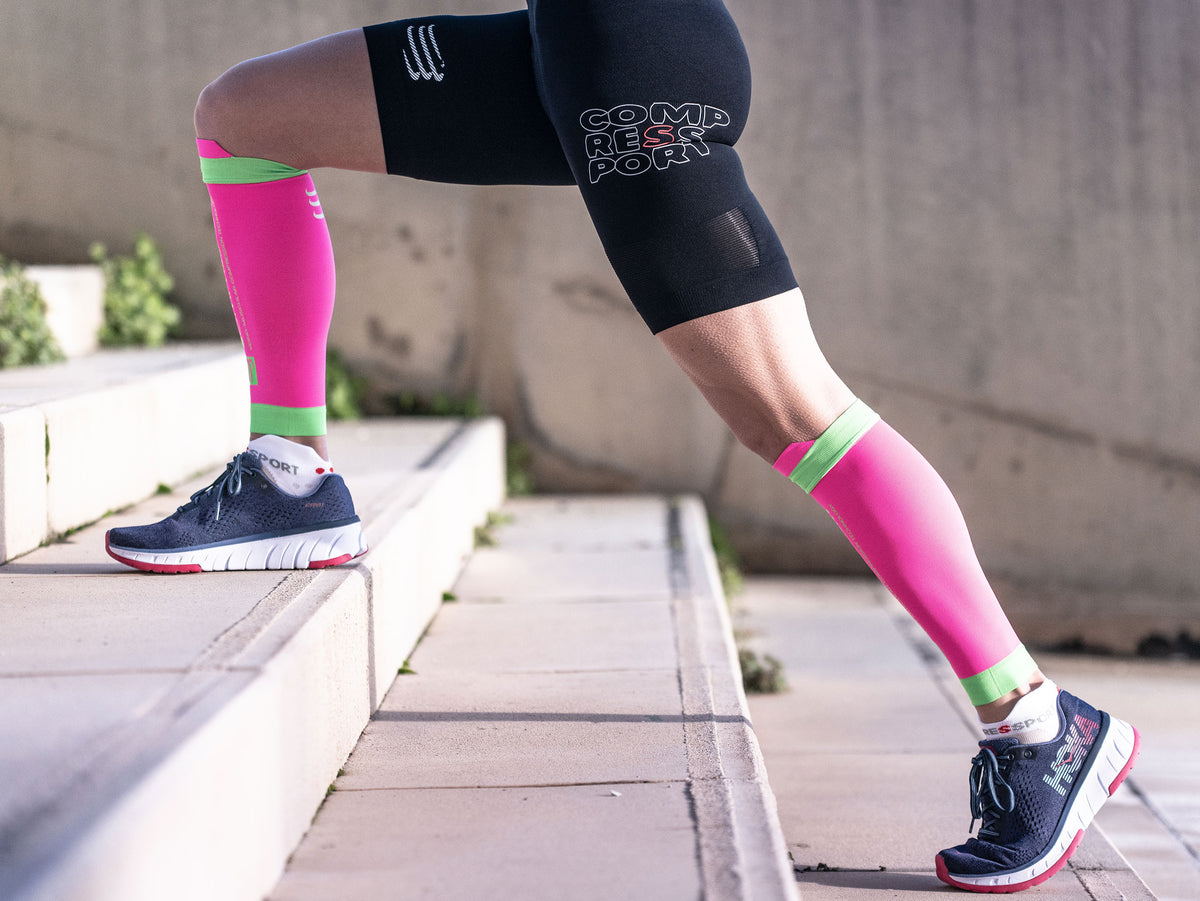 R2V2 calf sleeves fluo pink