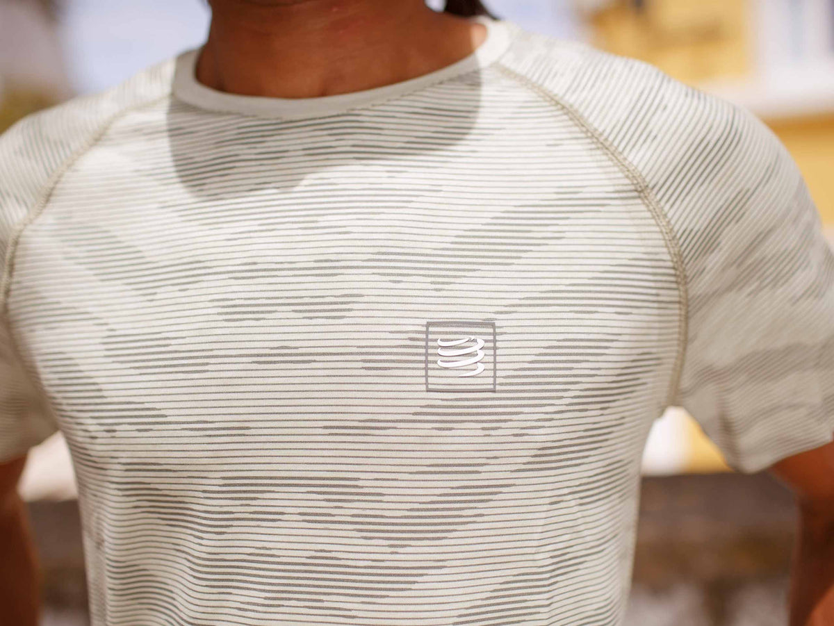 Training tshirt camo stripe vert de gris