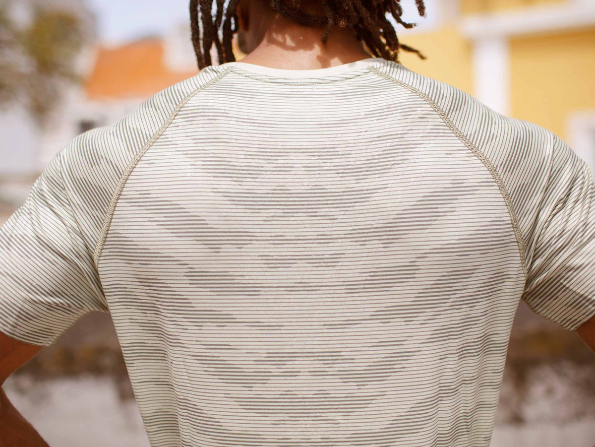 Training tshirt camo stripe vert de gris