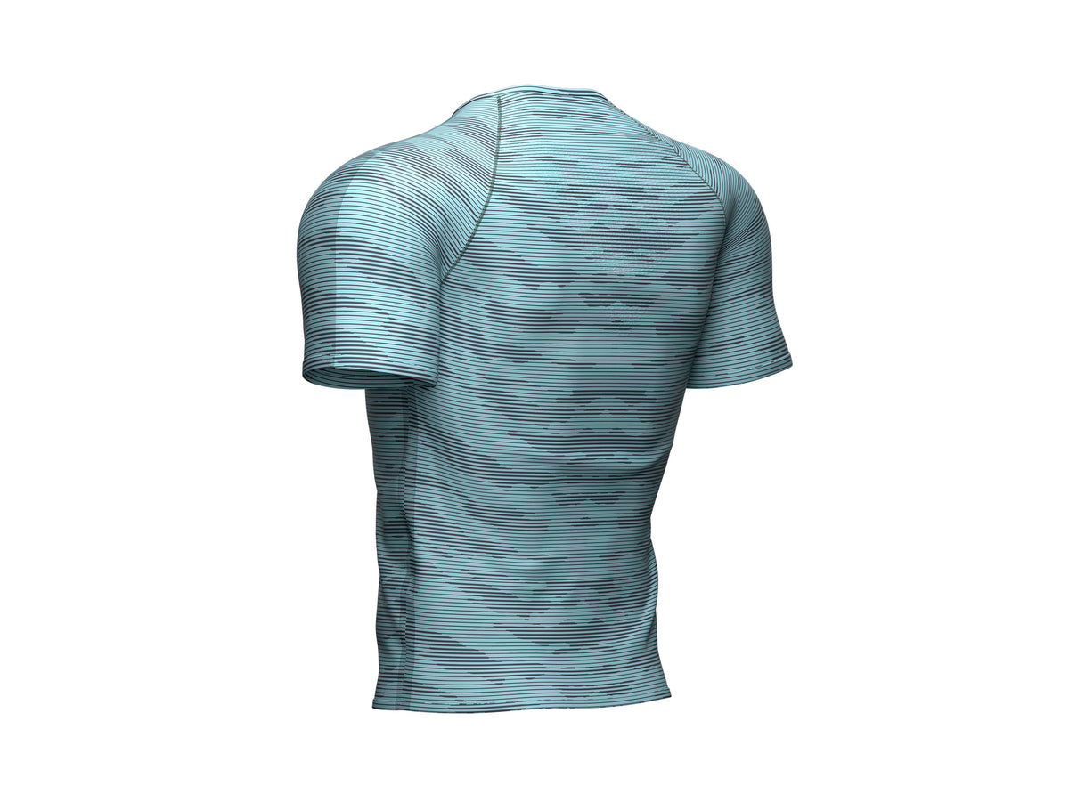 Training tshirt camo stripe bleu du nil