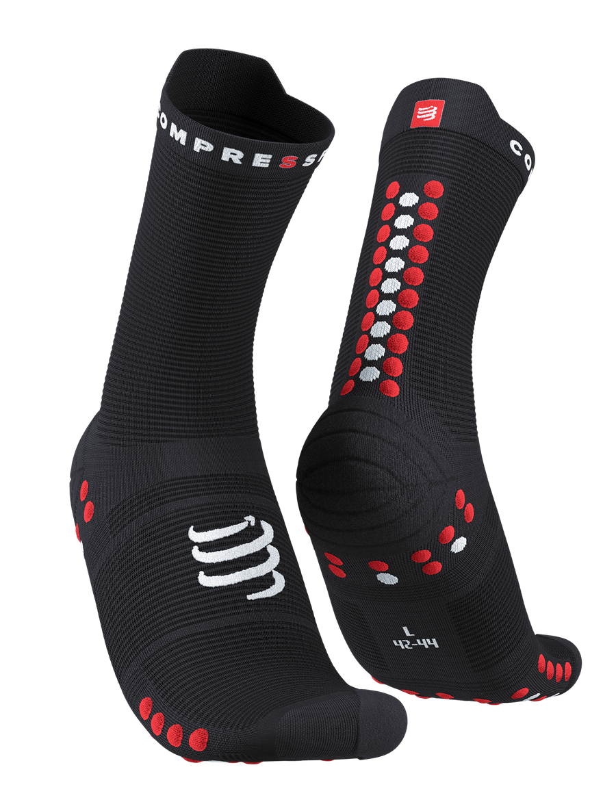 Pro Racing Socks v4.0 Run High - Black/Red