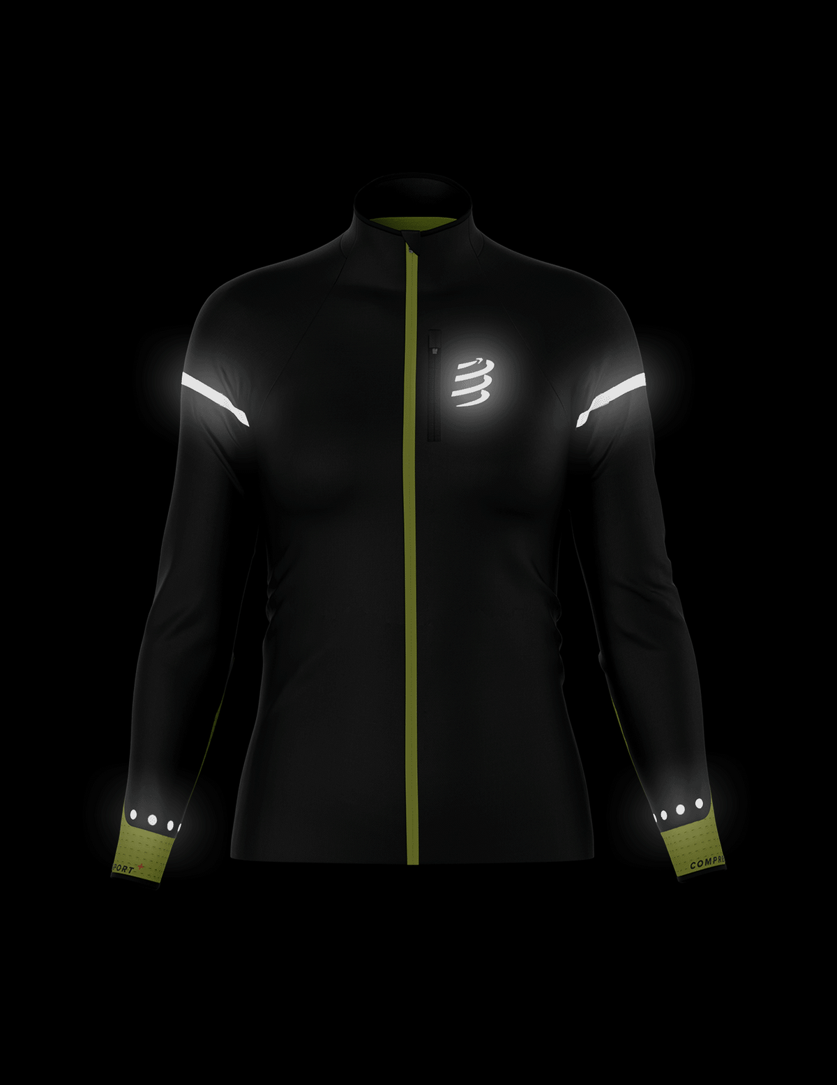 Hurricane Windproof Jacket Flash - Black / Fluo Yellow