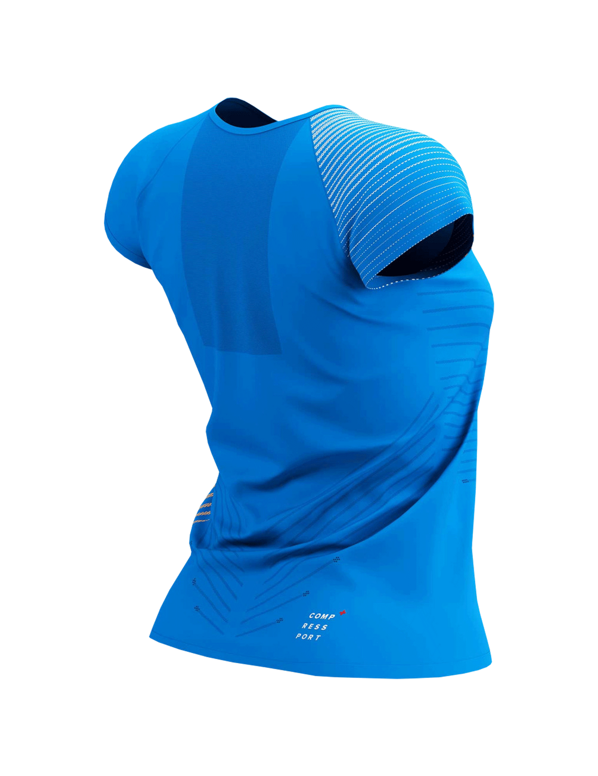 Performance Tshirt - Light Blue/Light Orange