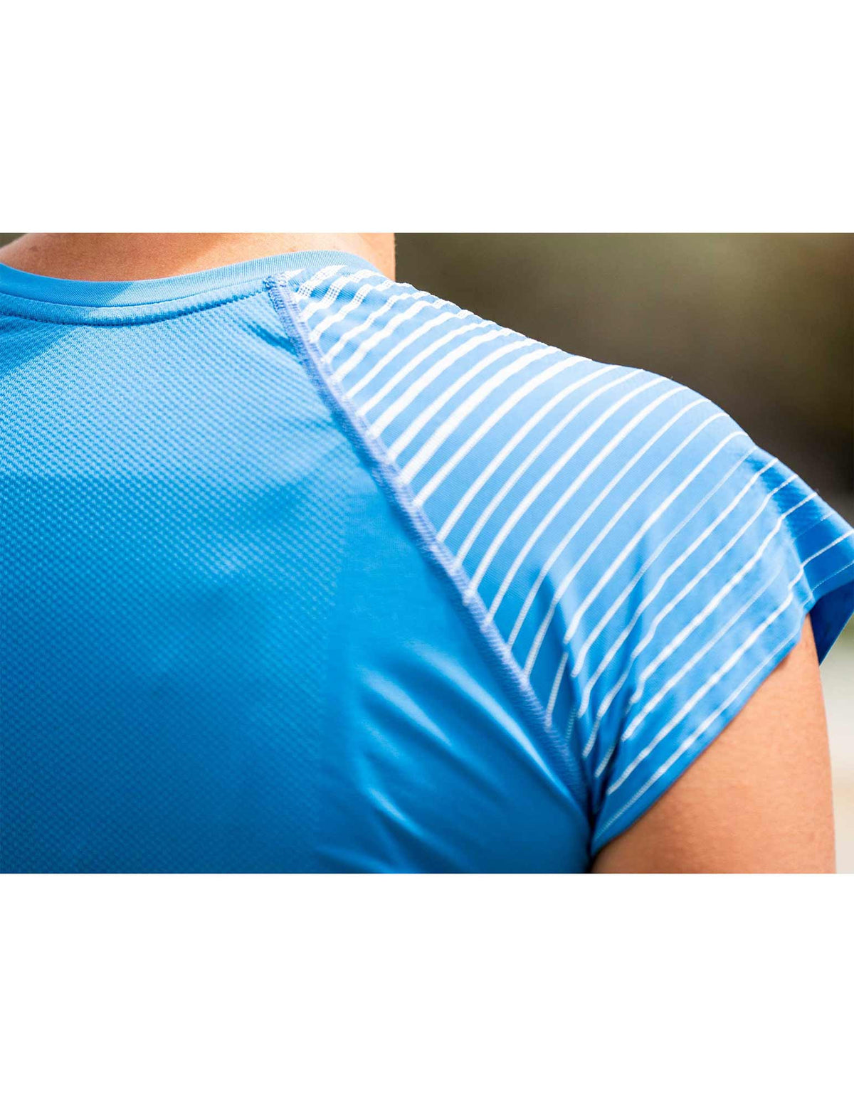 Performance Tshirt - Light Blue/Light Orange