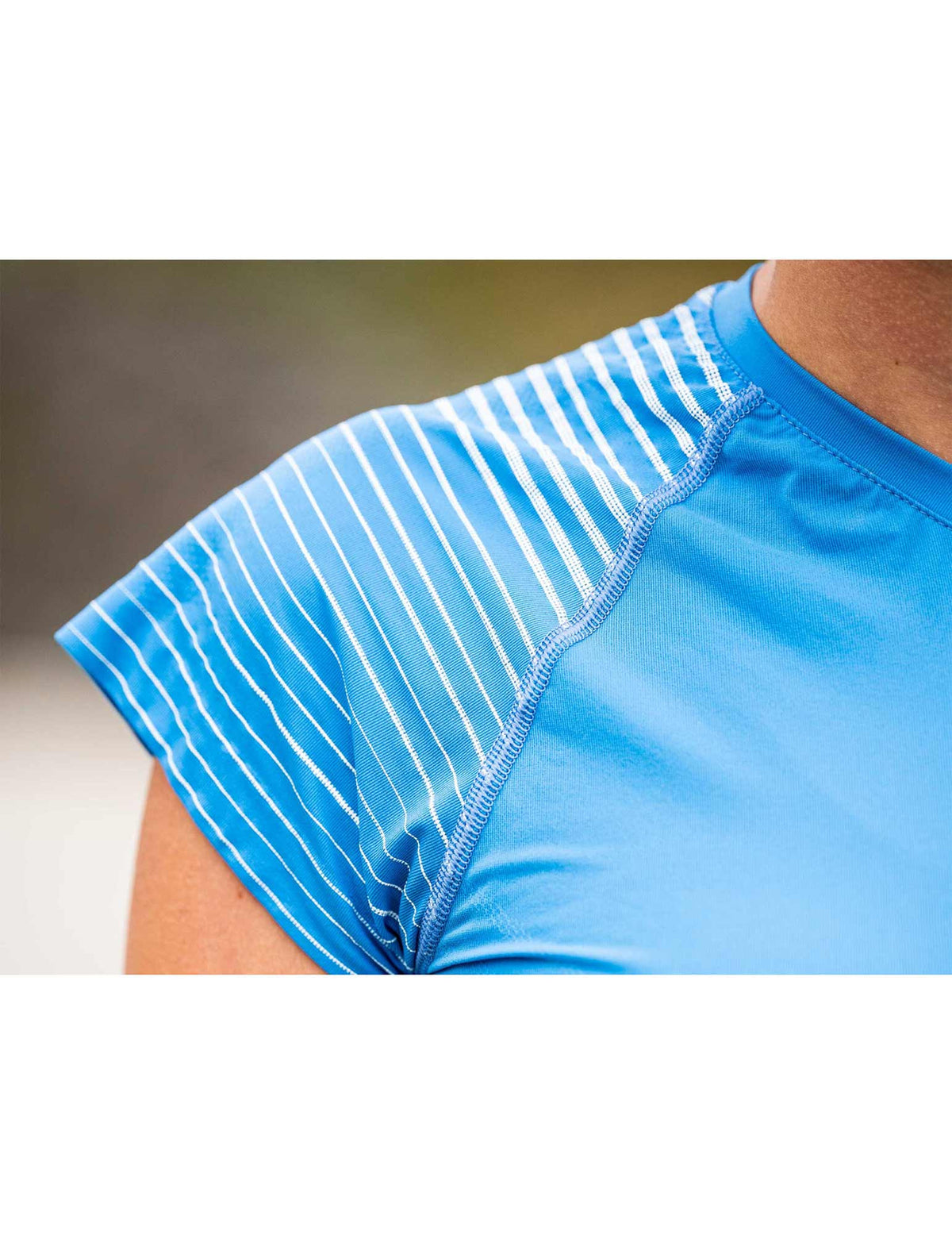 Performance Tshirt - Light Blue/Light Orange