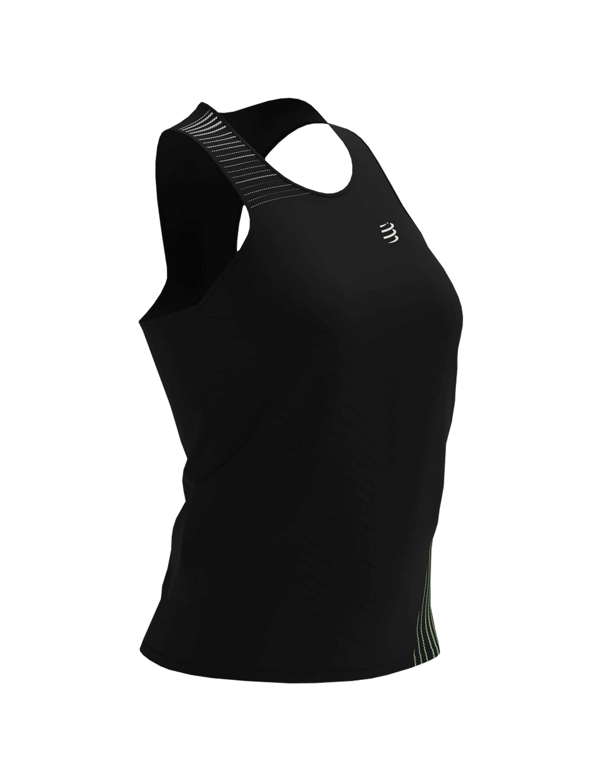 Performance Singlet - Black/Paradise Green