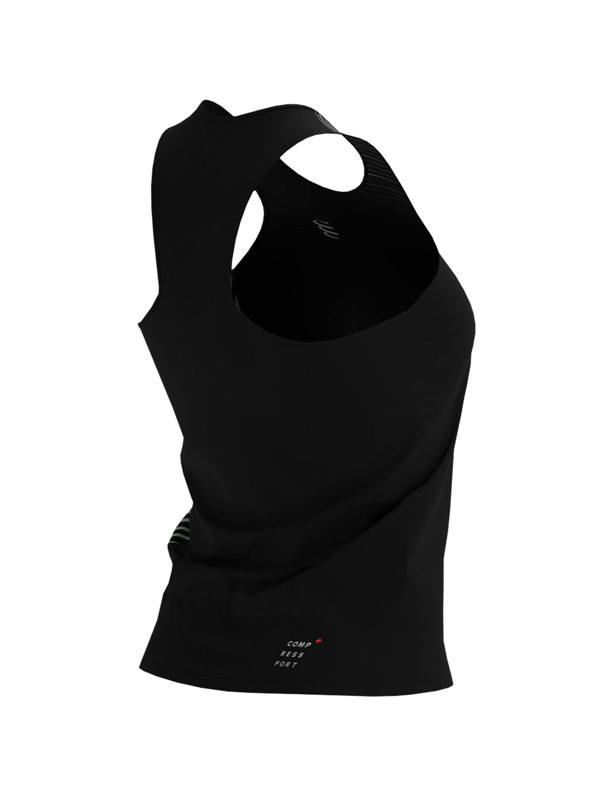 Performance Singlet - Black/Paradise Green