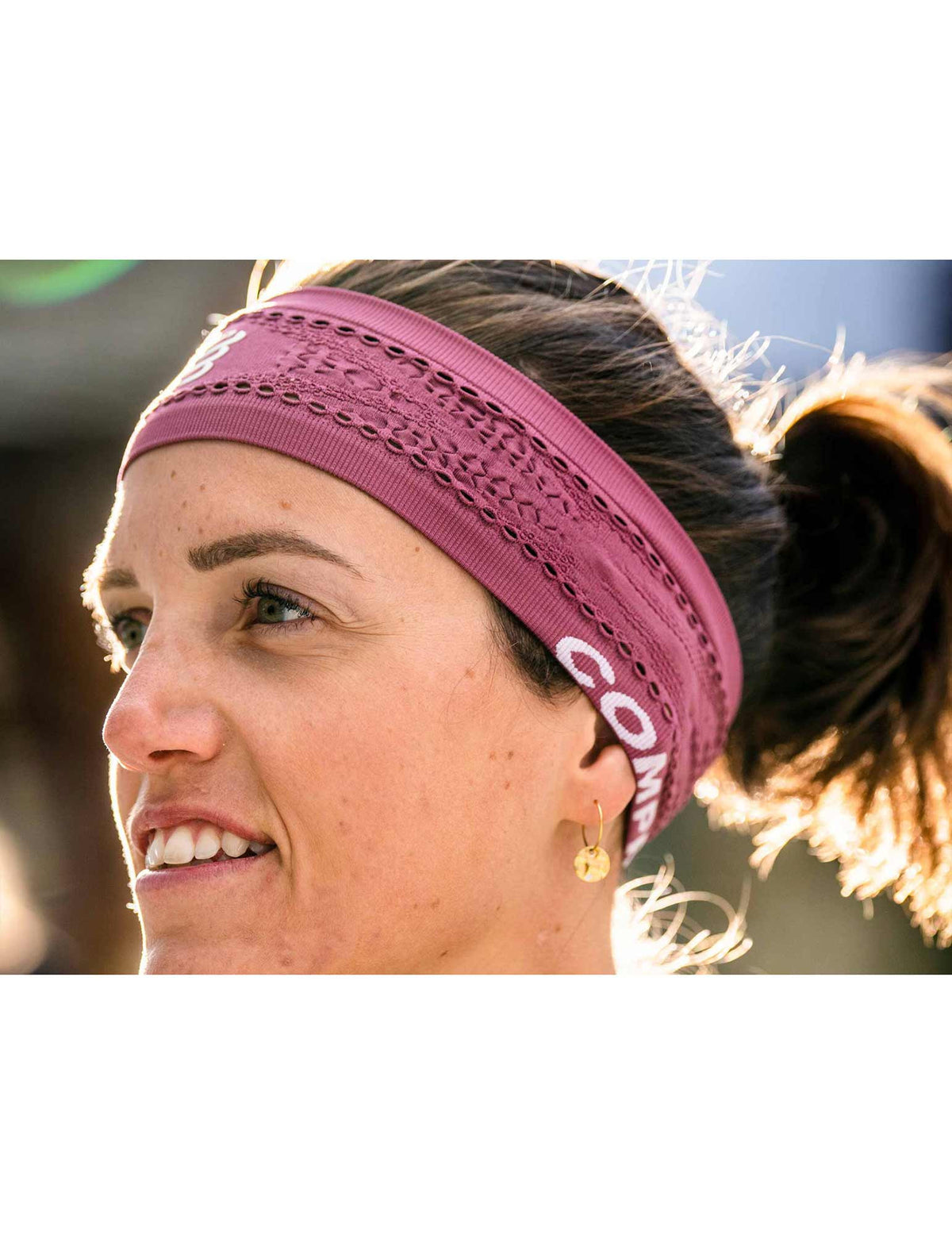 Thin Headband On/Off - Burgundy