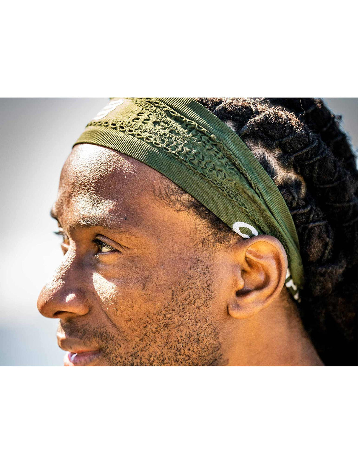 Thin Headband On/Off - Dark Green