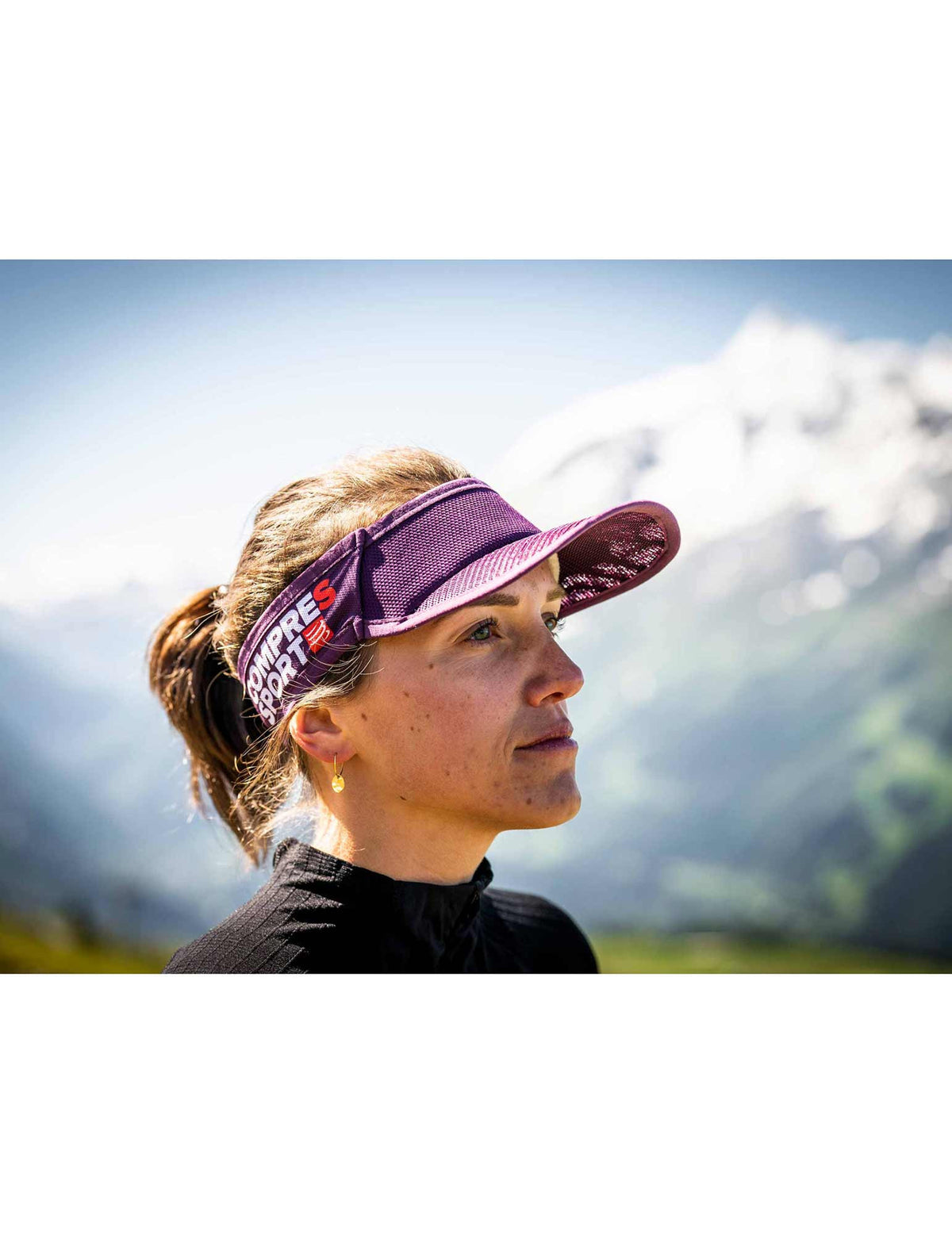 Spiderweb Ultralight Visor - Dark Purple/White