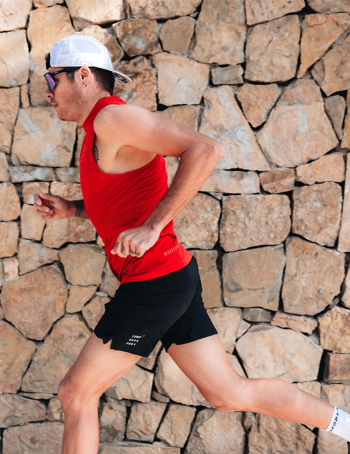 Pro Racing Singlet - Samba Red