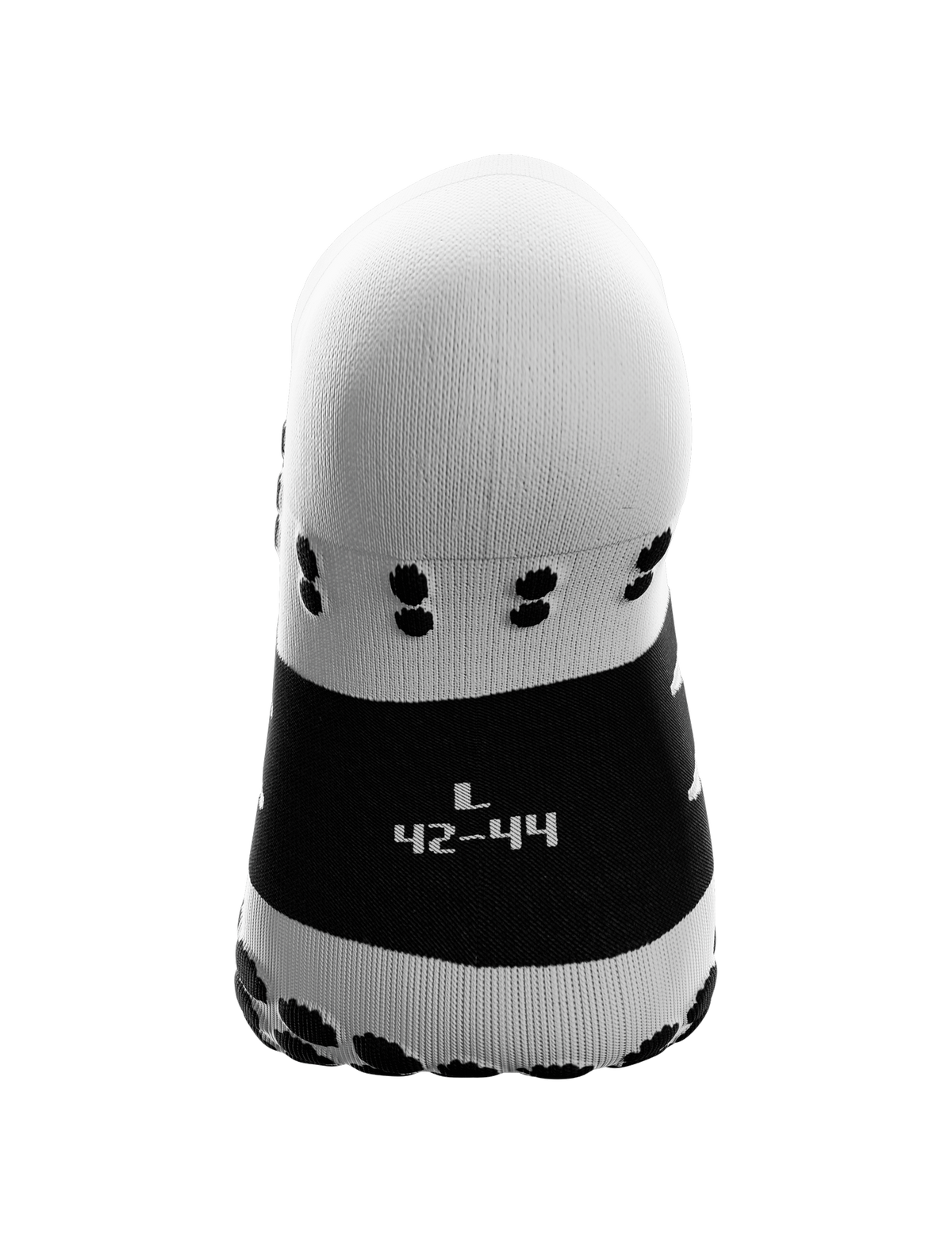 No Show Socks - White/Black