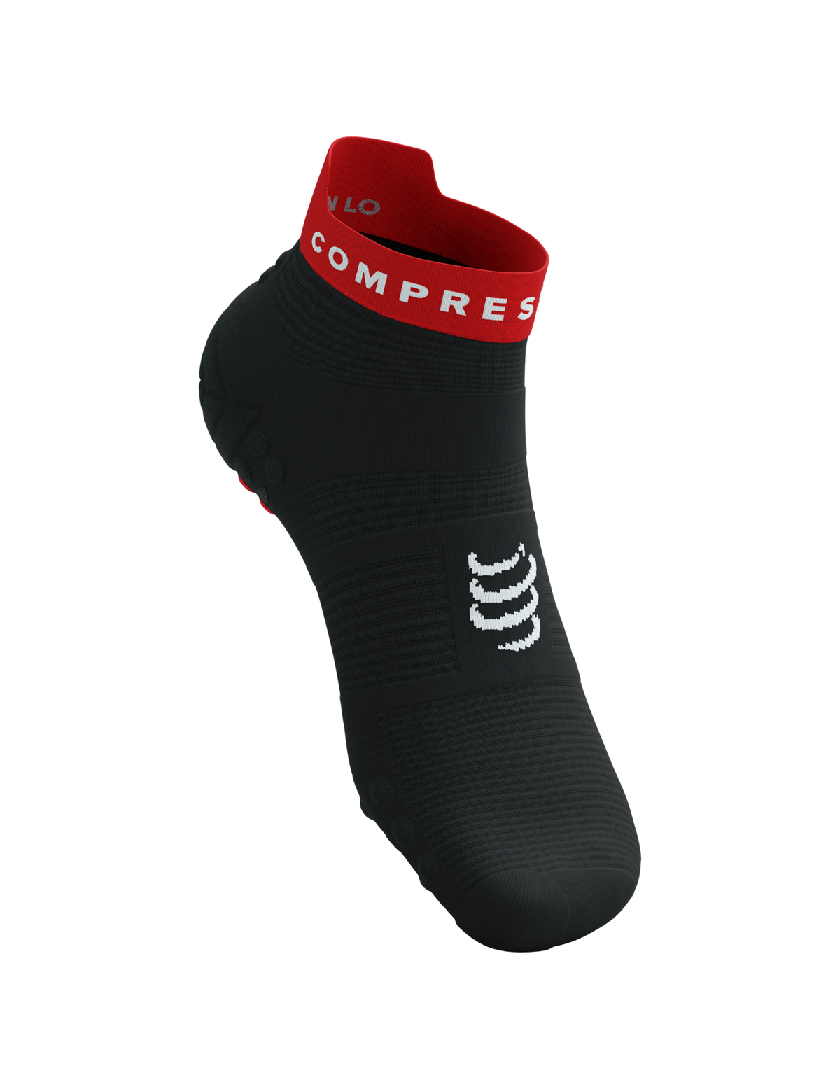 Pro Racing Socks v4.0 Run Low - Black/Core Red