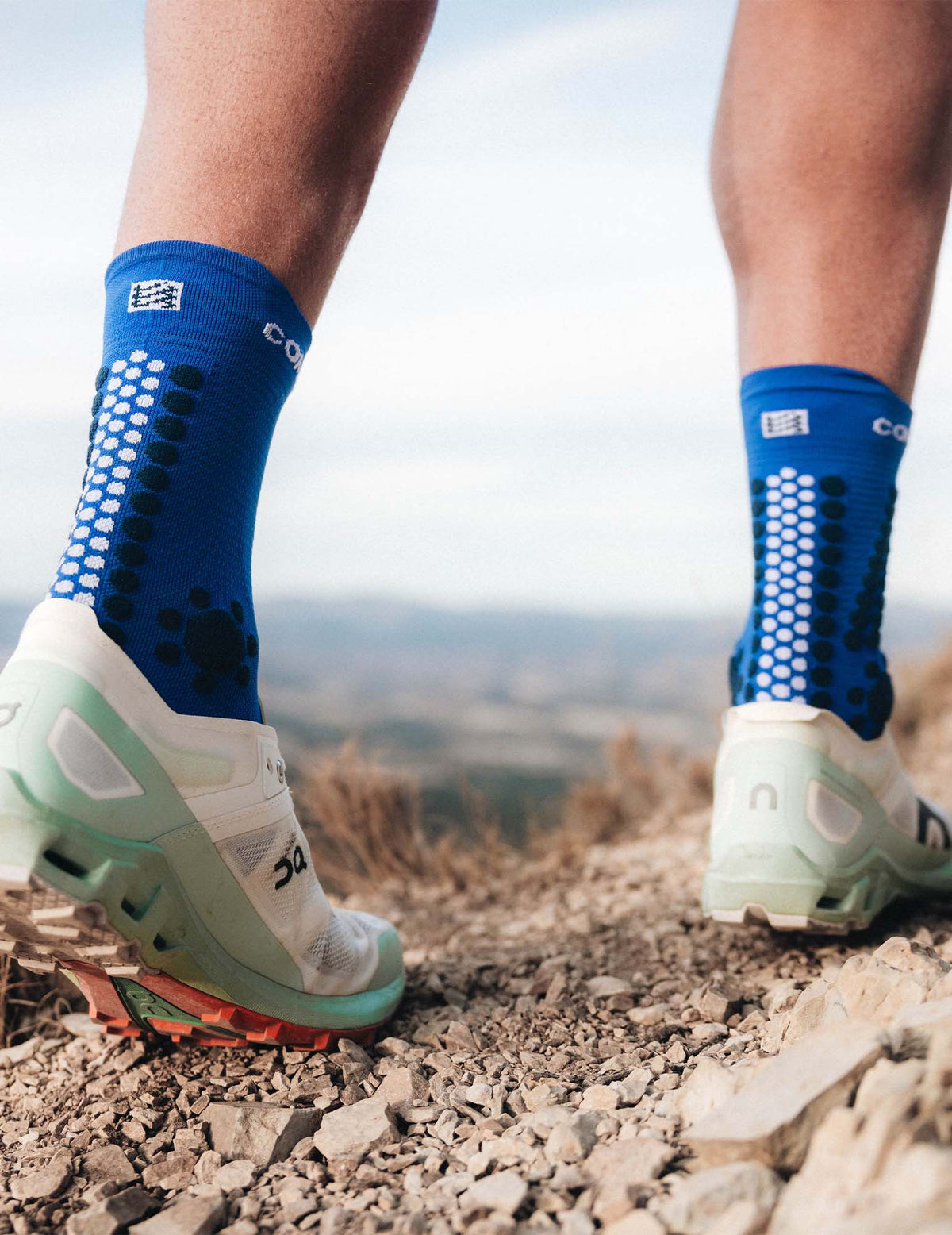 Pro Racing Socks V4.0 Trail - Dazz Blue/Blues