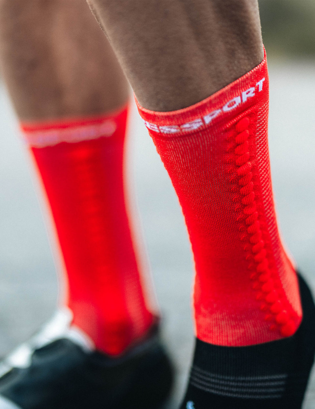 Pro Racing Socks v4.0 Bike - Red/Black