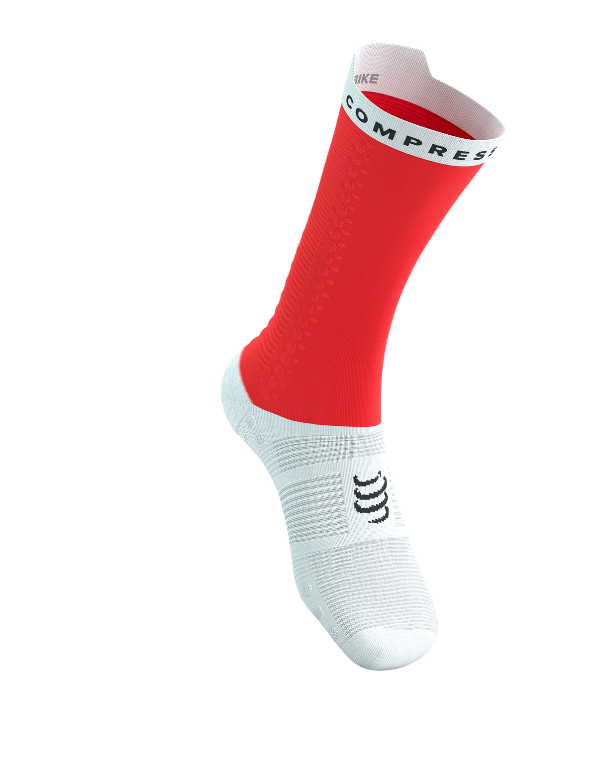 Pro Racing Socks V4.0 Bike - Fluo Red/White