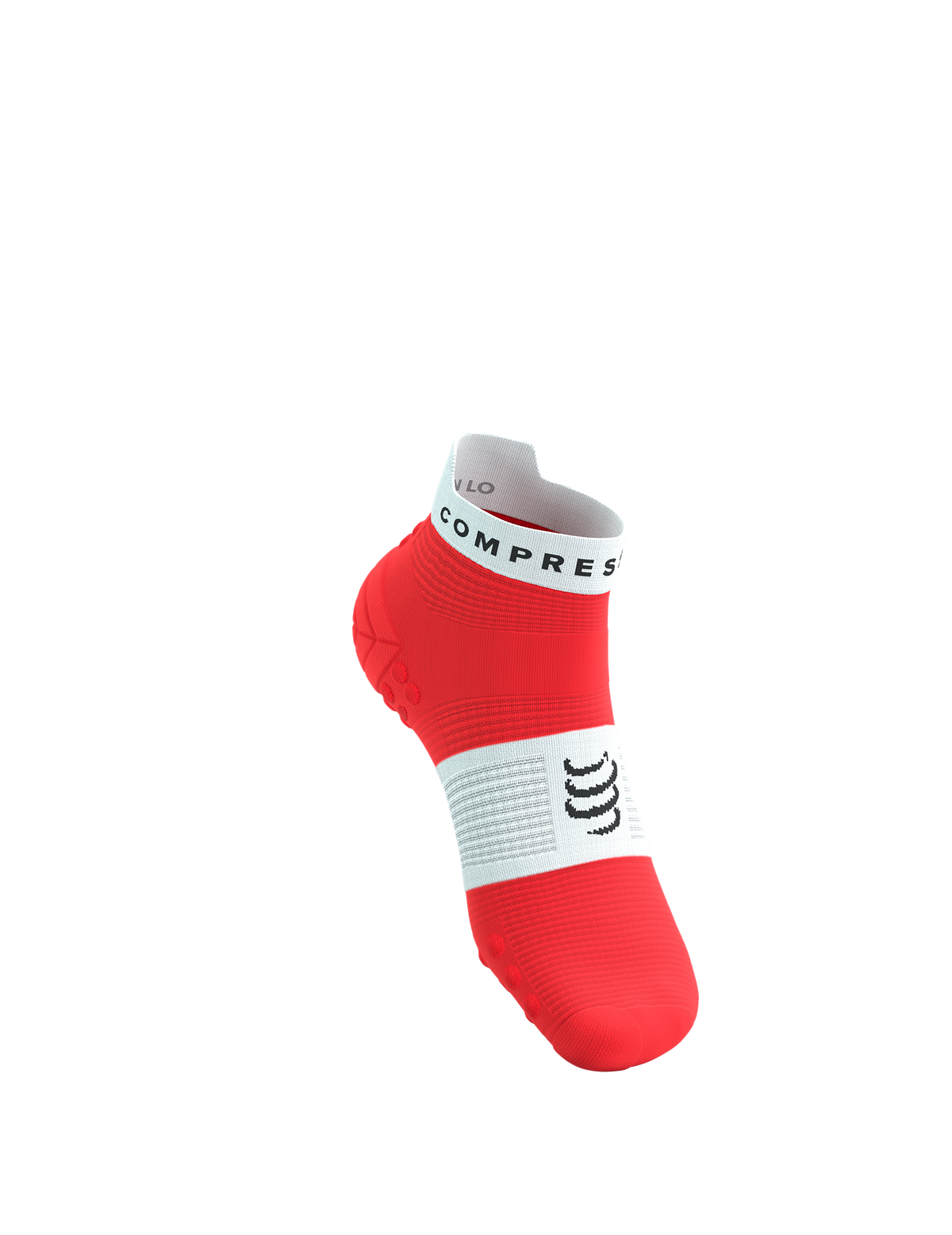 Pro Racing Socks V4.0 Run Low - Fluo Red/White