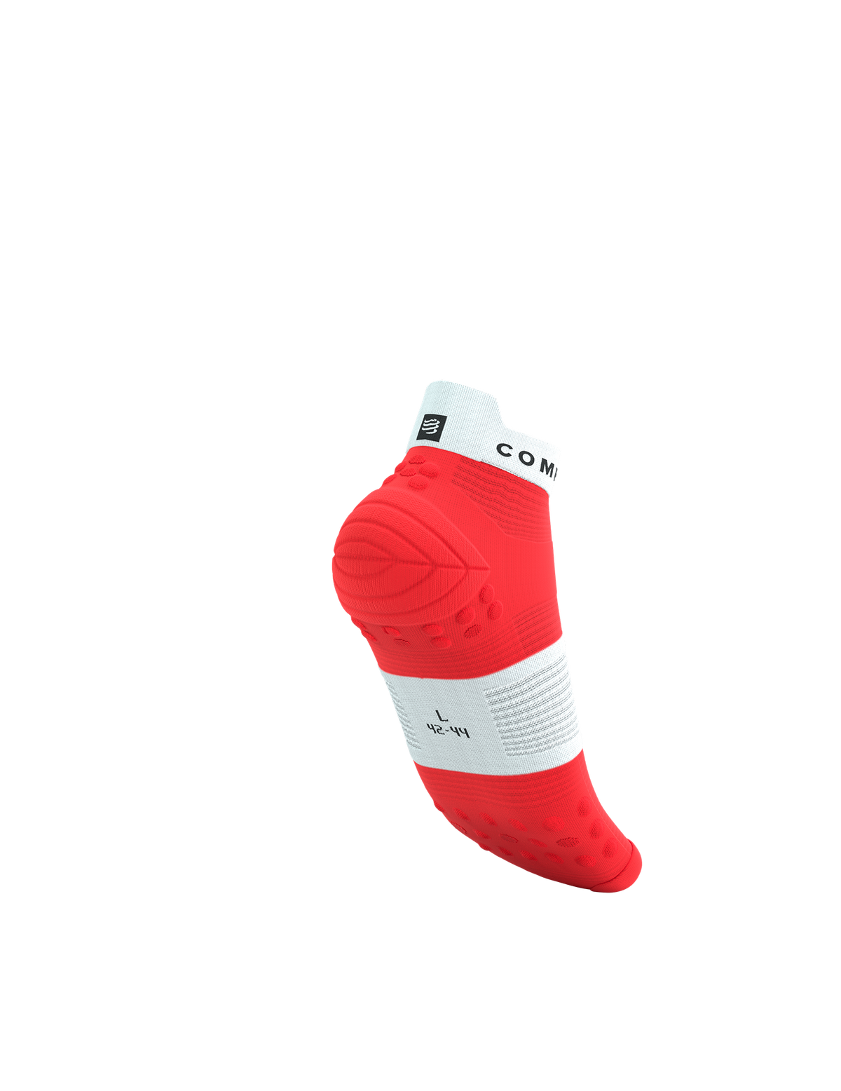 Pro Racing Socks V4.0 Run Low - Fluo Red/White