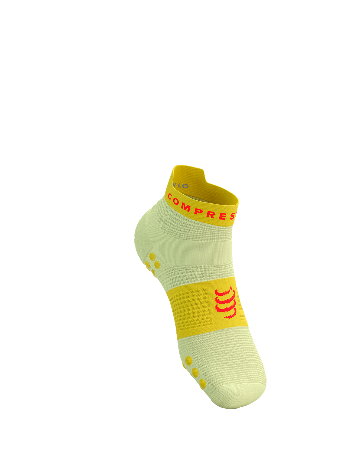 Pro Racing Socks V4.0 Run Low - Yellow/Fluo Red