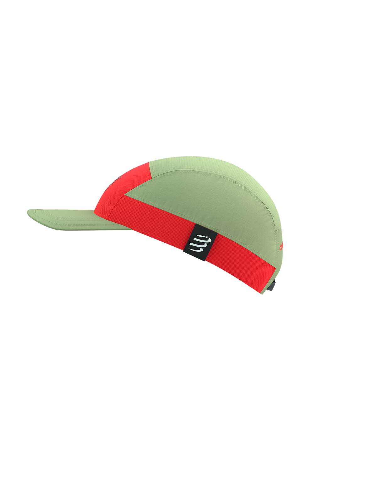 5 Panel Light Cap - Nile/Fluo Red