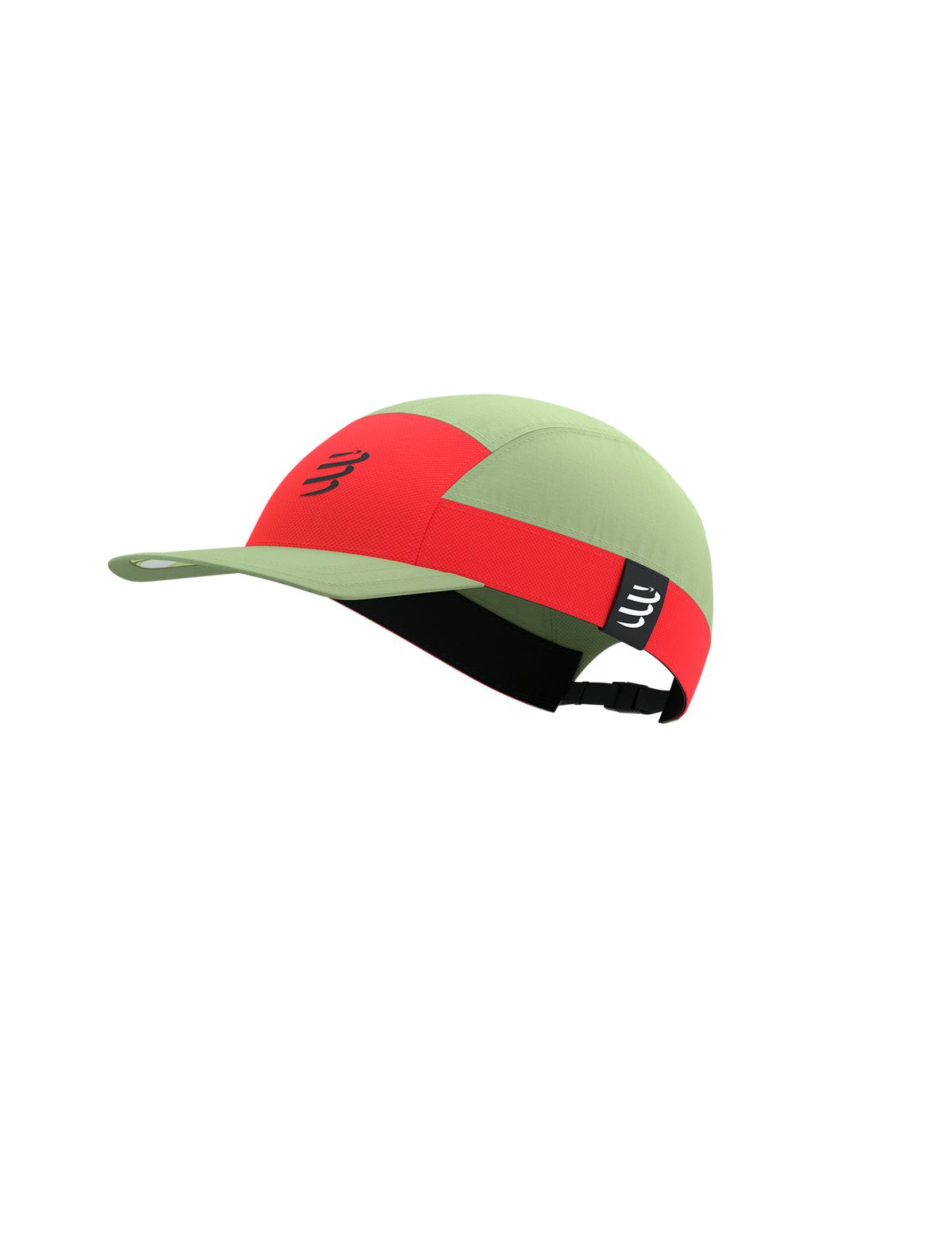 5 Panel Light Cap - Nile/Fluo Red
