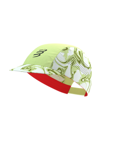Pro Racing Cap - Green Camo/Fluo Red
