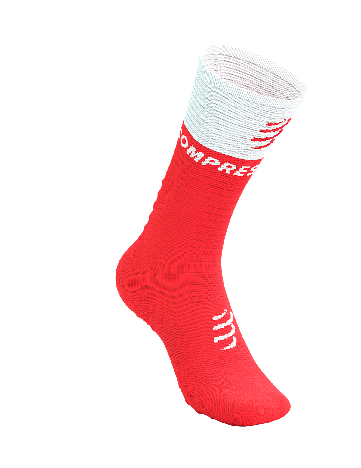 Mid Compression Socks V2.0 - Fluo Red/White