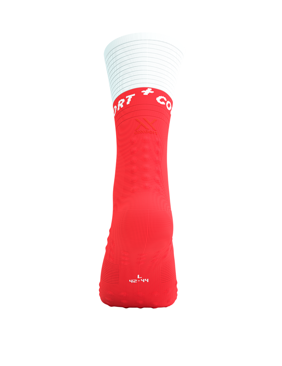Mid Compression Socks V2.0 - Fluo Red/White
