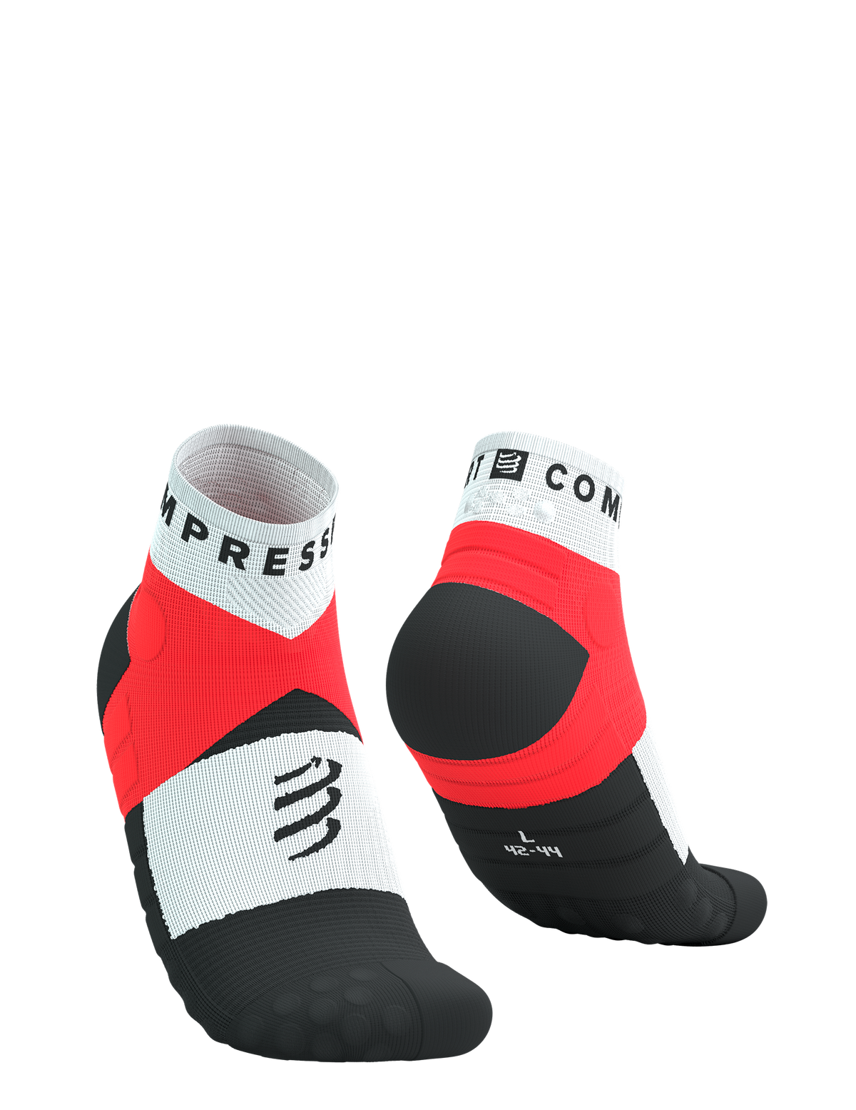 Ultra Trail Low Socks - Fluo Red/White