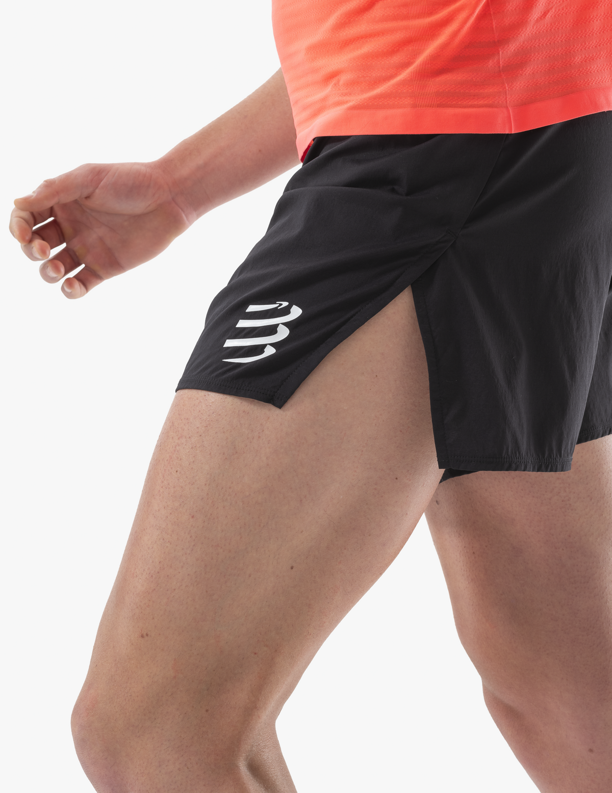 Racing Split Short - Black