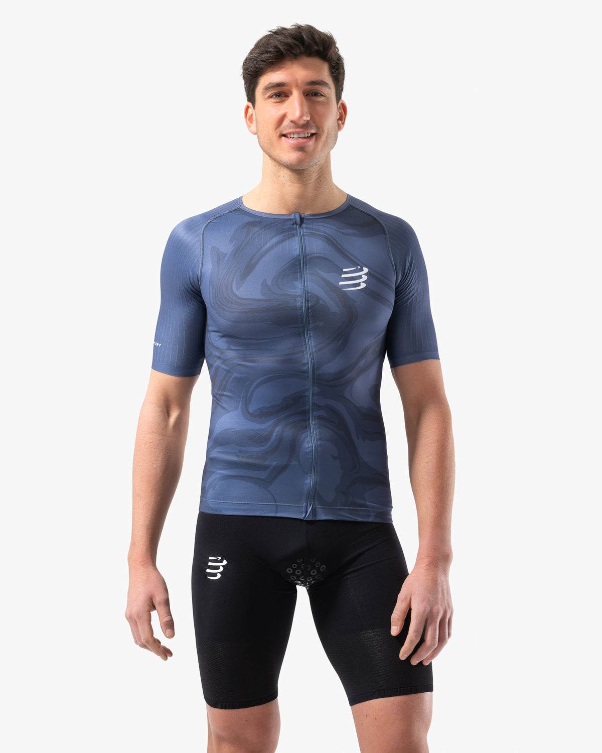 Tri Postural Aero Top - Indigo Print