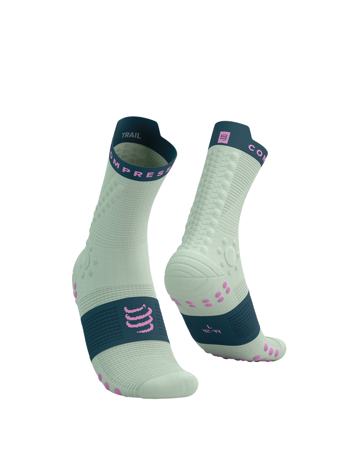 Pro Racing Socks V4.0 Trail - Aqua/Stargazer/Cyclamen