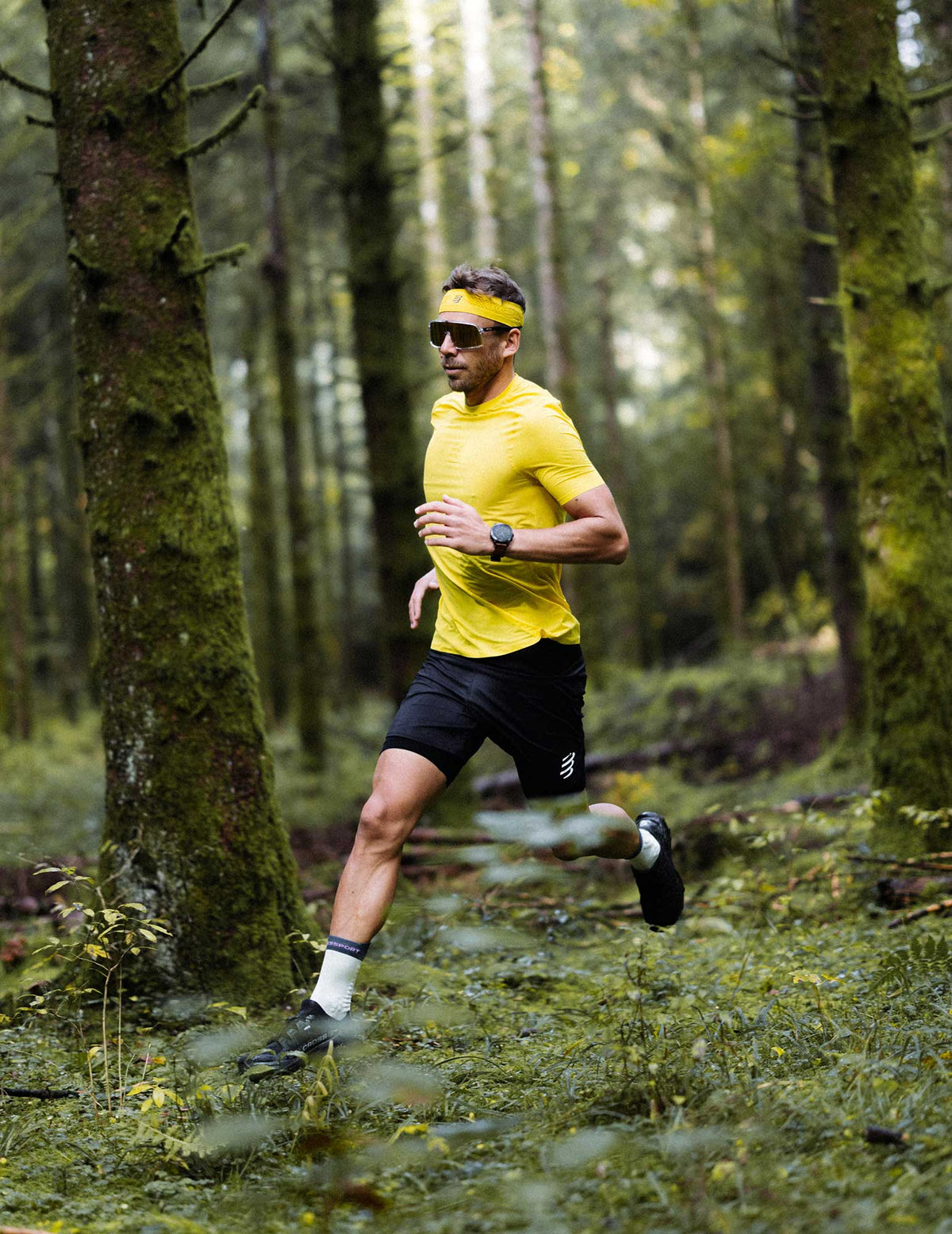Trail Racing Tshirt - Ceylon Yellow