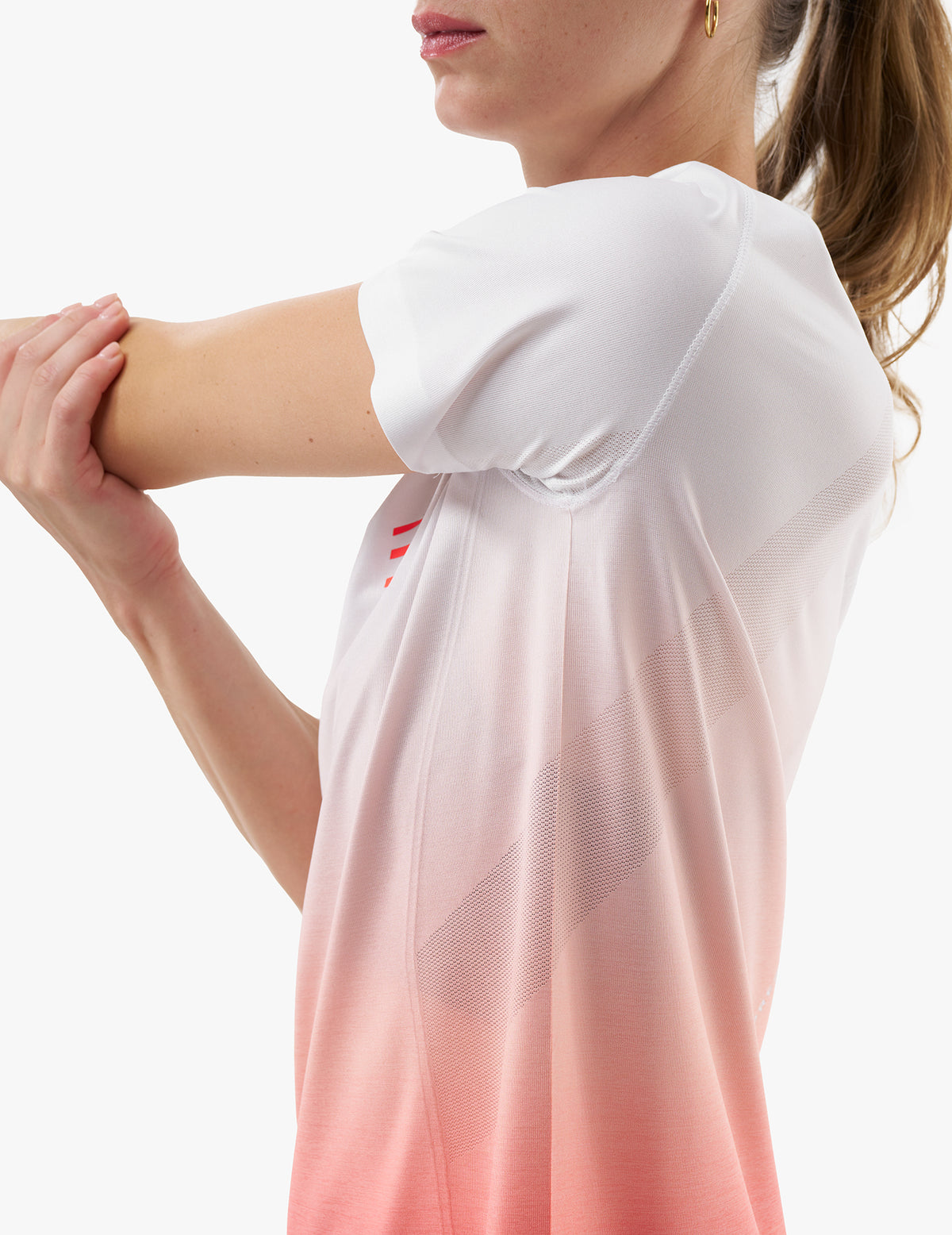 Performance Tshirt - Fluo Red/White