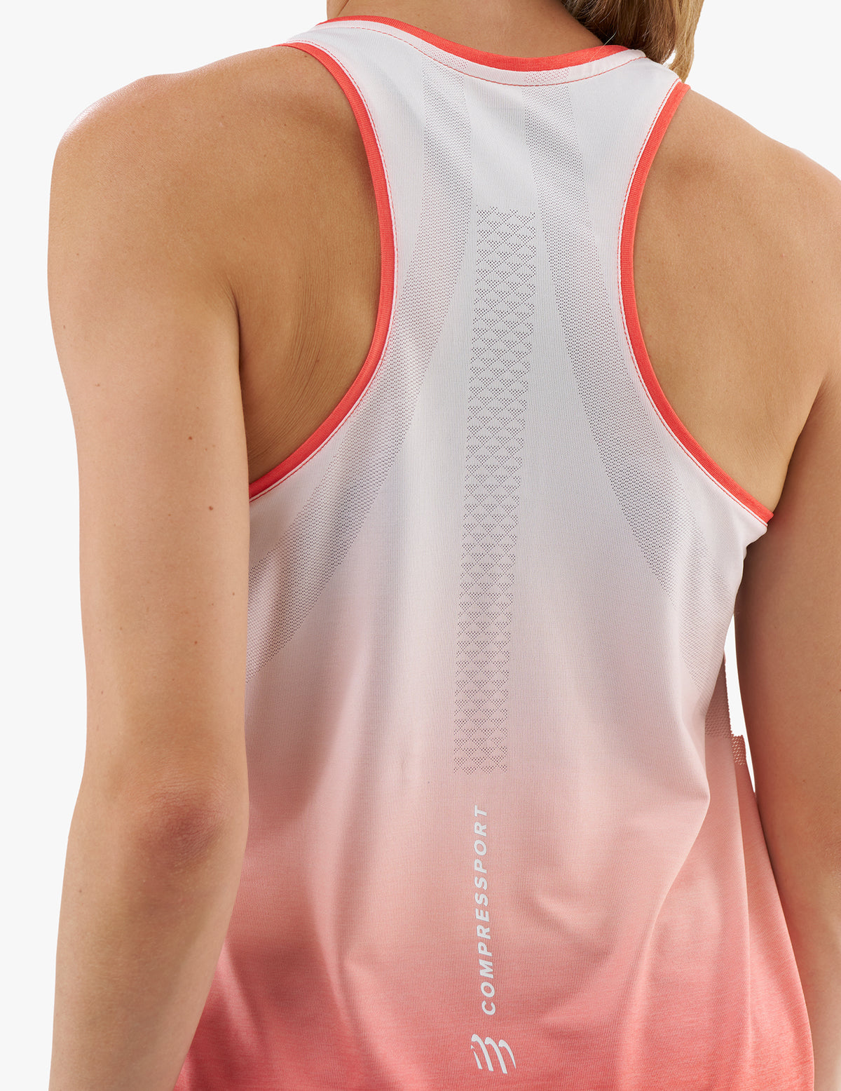 Performance Singlet - Fluo Red/White