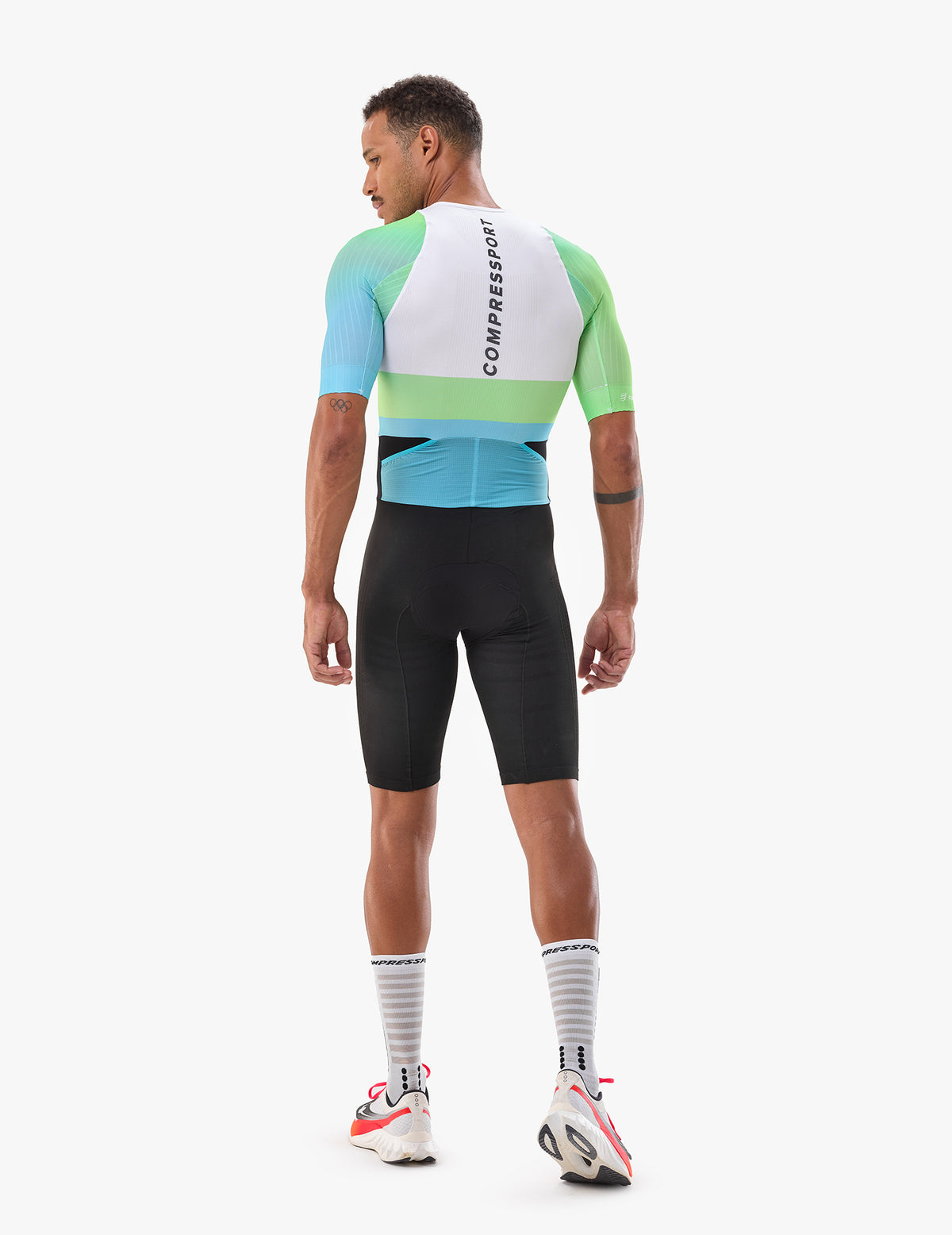 Stream Trisuit - White/Blue-Green