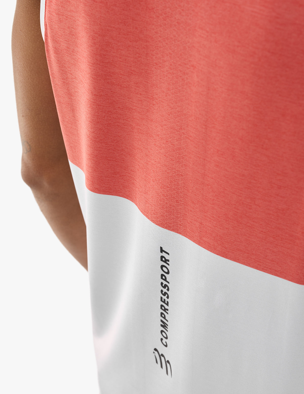 Performance Singlet - Tigerlily/Star White