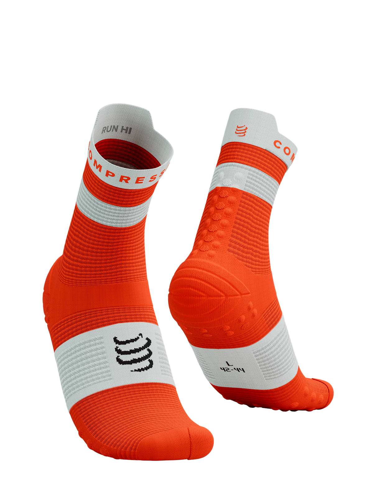 Pro Racing Socks V4.0 Run High - Tigerlily/White