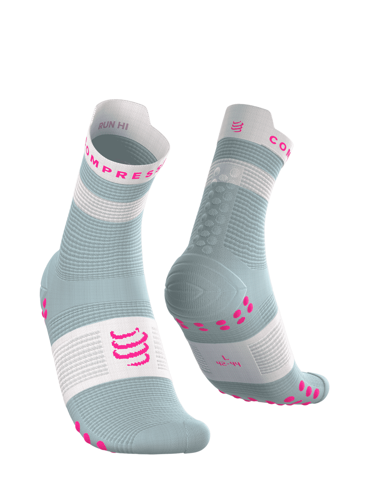 Pro Racing Socks V4.0 Run High - Ether/Neon Pink