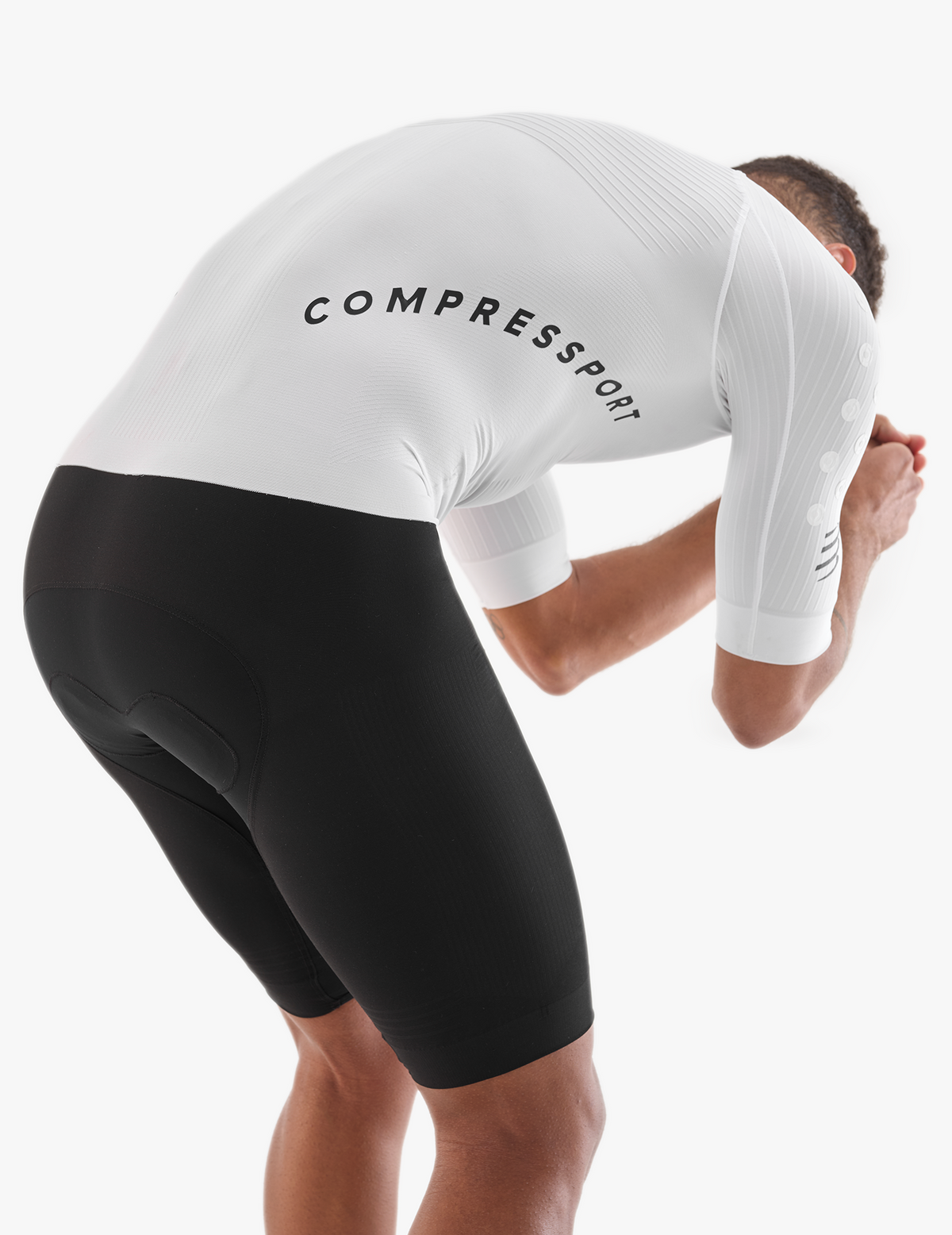 Aero Seamless Trisuit - White/Black