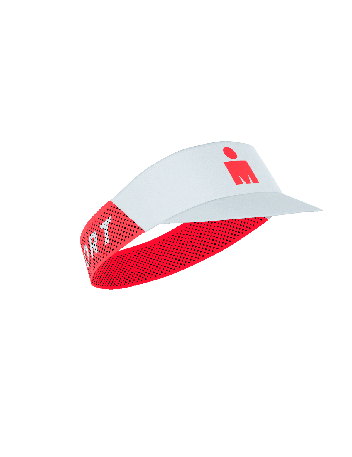 Pro Racing Visor - Ironman 2026 - White/Neon Red