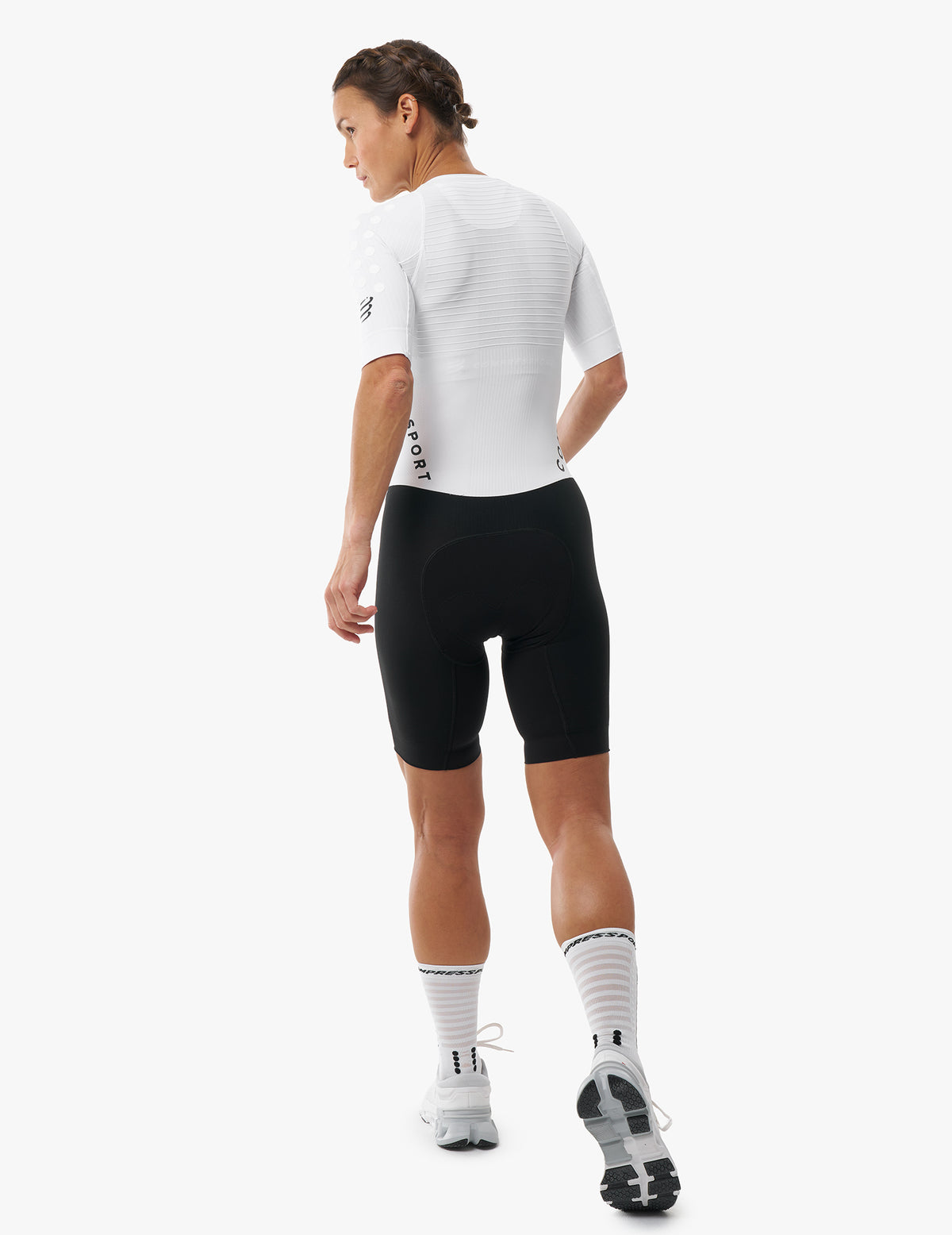 Aero Seamless Trisuit - White/Black