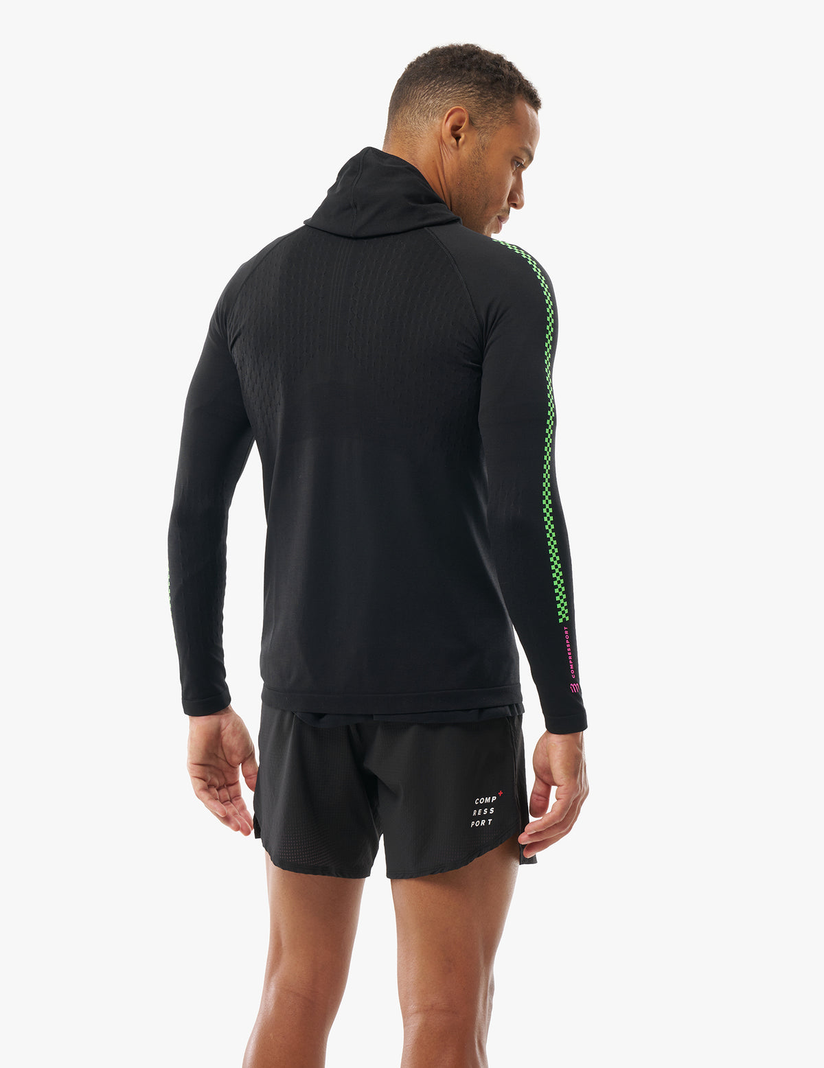 3D Thermo Seamless Hoodie Zip - UTMB 2026 - Black