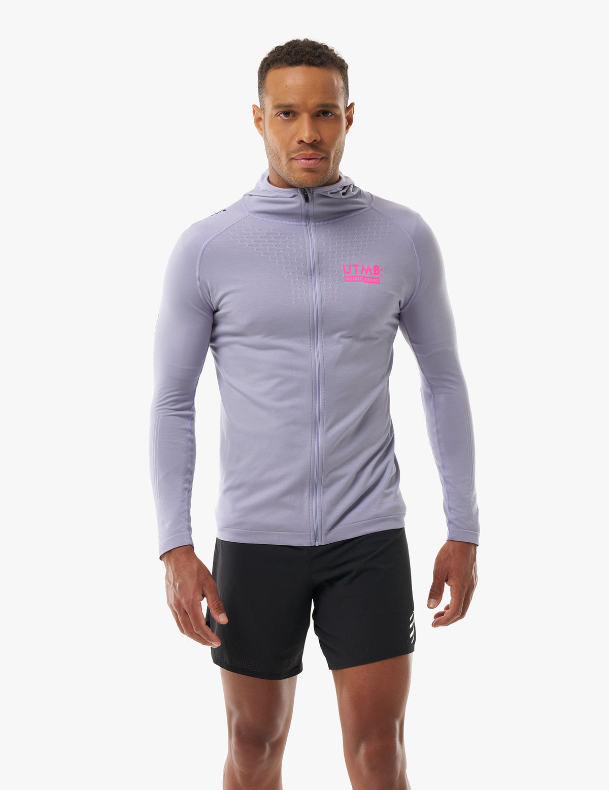 3D Thermo Seamless Hoodie Zip - UTMB 2026 - Lavander