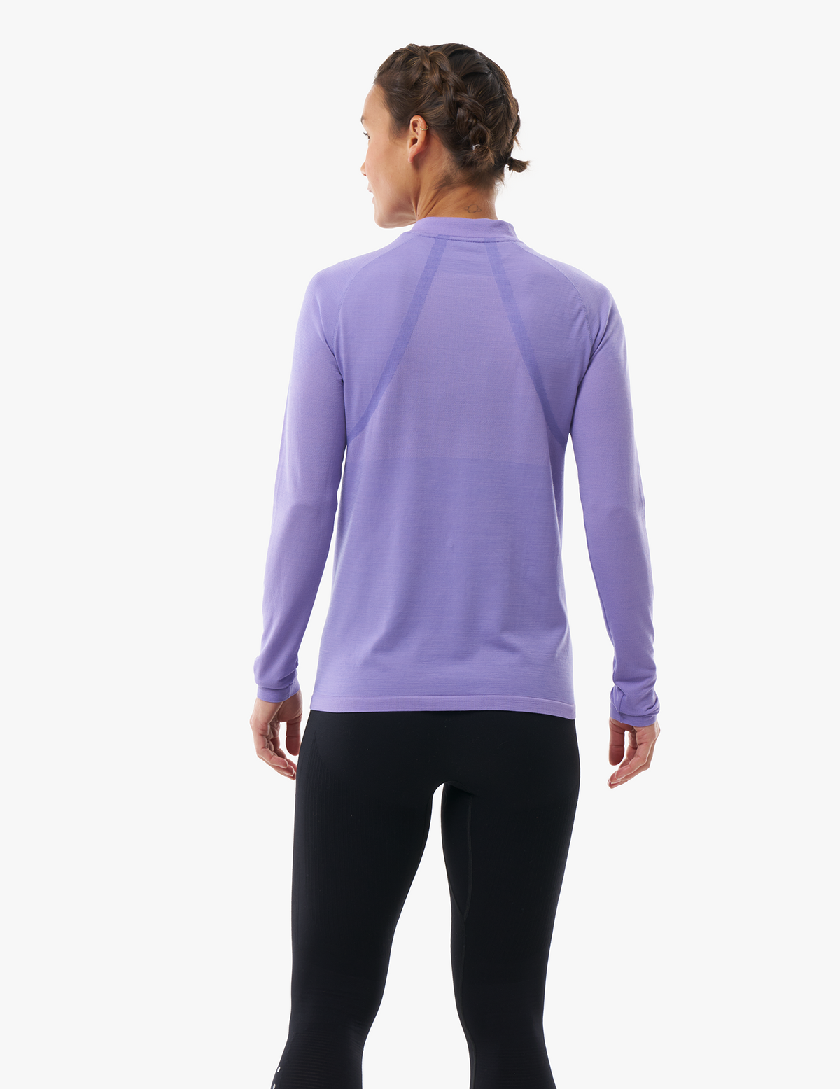 Winter Half-Zip Tshirt - Purple