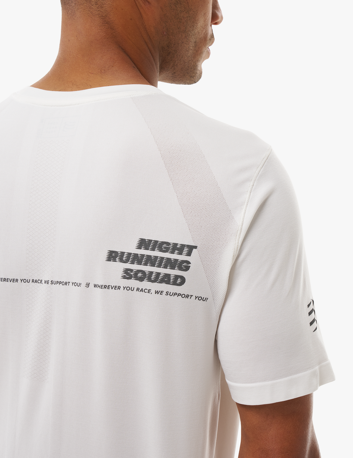 Performance Tshirt - Night Running Squad Off - White