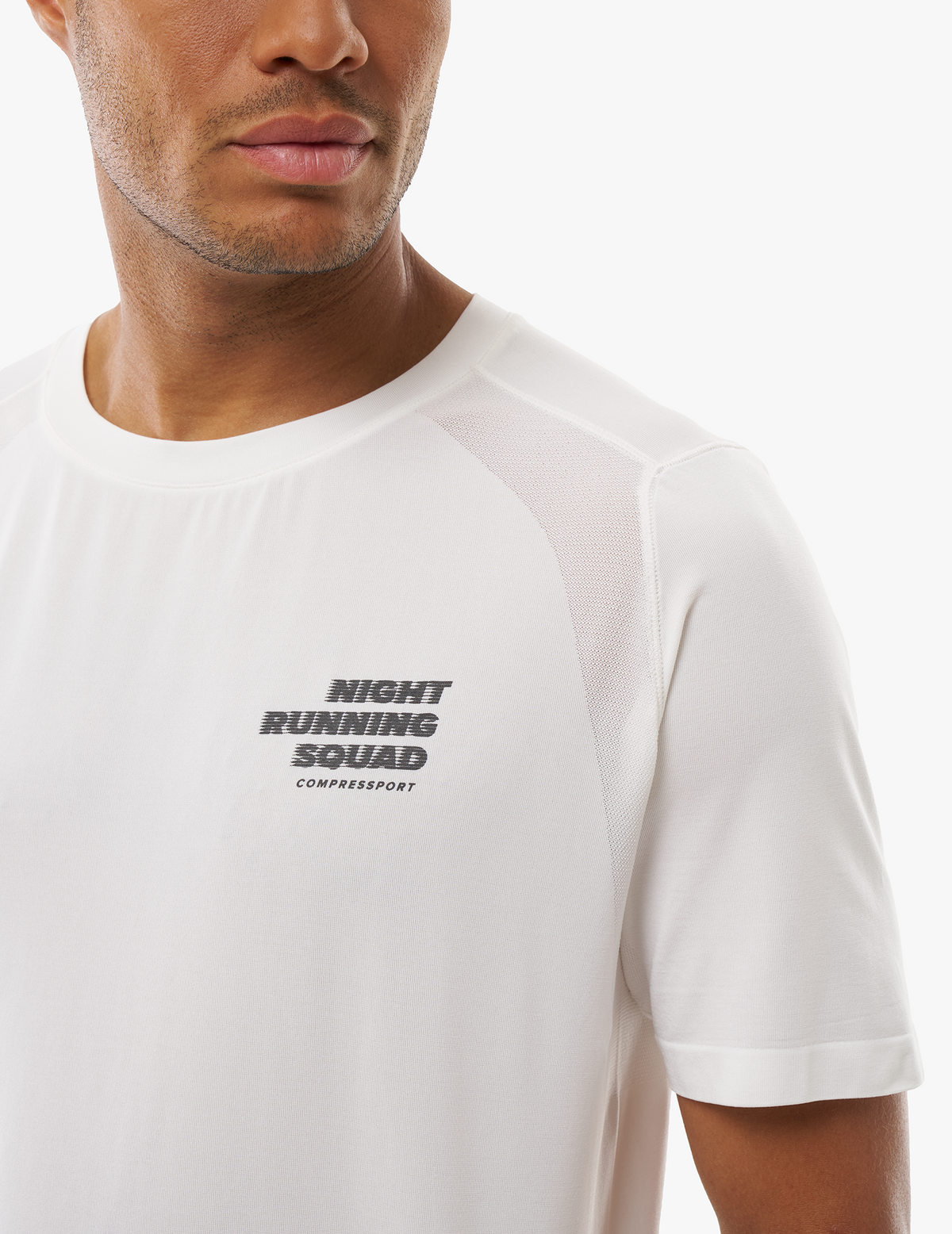 Performance Tshirt - Night Running Squad Off - White