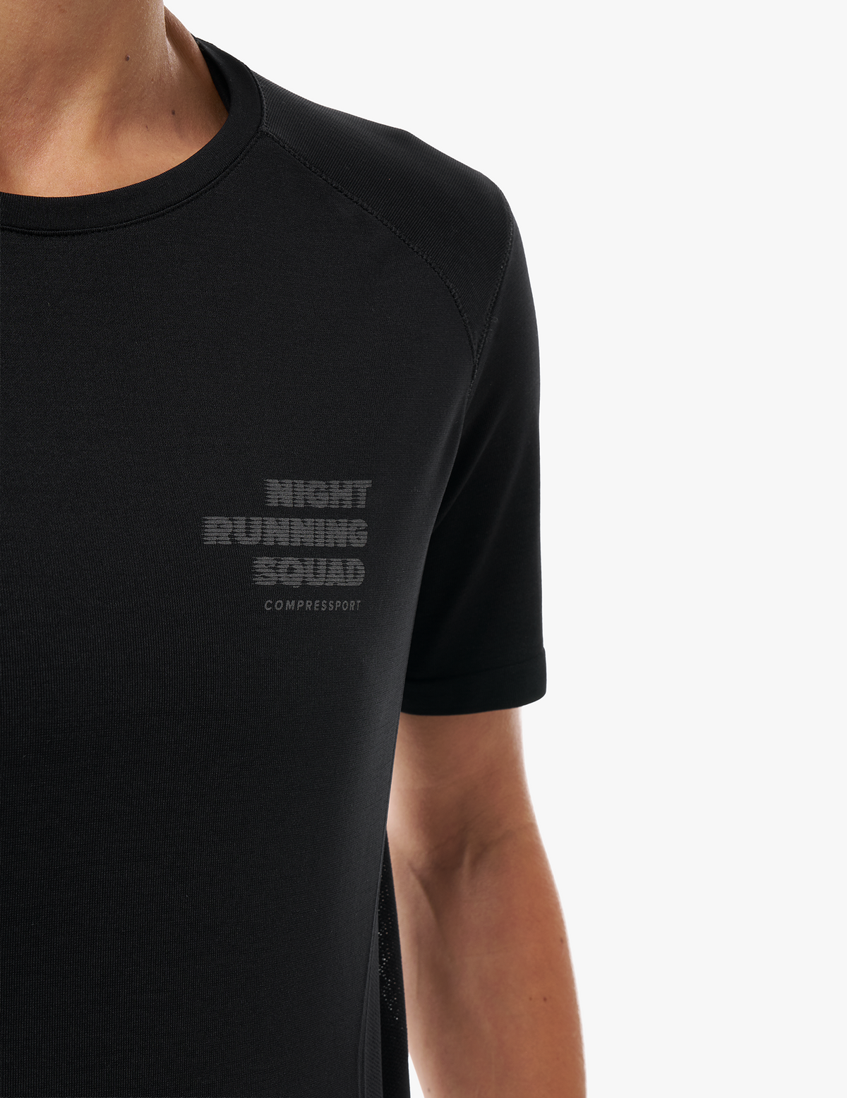 Performance Tshirt - Night Running Squad - Black