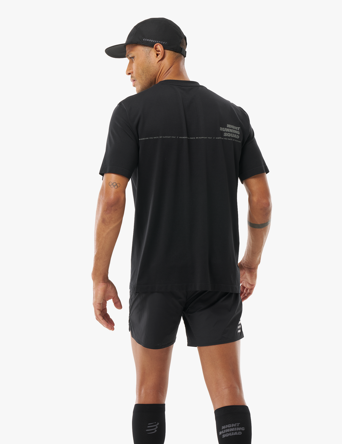 Performance Tshirt - Night Running Squad - Black